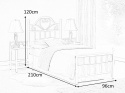 SIGNAL ŁÓŻKO LIMA 90X200 KOLOR BIAŁY METAL ZE STELAŻEM SIGNAL ŁÓŻKO LIMA 90X200 KOLOR BIAŁY METAL ZE STELAŻEM