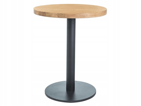 SIGNAL STÓŁ OKRĄGŁY PURO II LITE DREWNO DĄB NATURALNY / STELAŻ METAL CZARNY fi 60 DO DOMU I DO LOKALU SIGNAL STÓŁ OKRĄGŁY PURO II LITE DREWNO DĄB NATURALNY / STELAŻ METAL CZARNY fi 60 DO DOMU I DO LOKALU