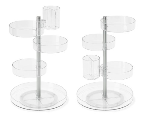 Umbra UMBRA organizer kosmetyczny PIROUETTE przezroczysty / niklowany Umbra UMBRA organizer kosmetyczny PIROUETTE przezroczysty / niklowany