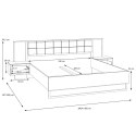 Forte ARYSTYDA ATDL1182-M239 Stelaż łóżka + szafki nocne Forte ARYSTYDA ATDL1182-M239 Stelaż łóżka + szafki nocne