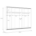 Forte ARYSTYDA ATDS12411-120 Szafa ubraniowa Forte ARYSTYDA ATDS12411-120 Szafa ubraniowa