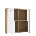 Forte BEST CHEST SQNK221-C804 Komoda, szafka półki, Dąb Artisan / Biały Forte BEST CHEST SQNK221-C804 Komoda, szafka półki, Dąb Artisan / Biały