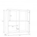 Forte BEST CHEST SQNK221-C804 Komoda, szafka półki, Dąb Artisan / Biały Forte BEST CHEST SQNK221-C804 Komoda, szafka półki, Dąb Artisan / Biały