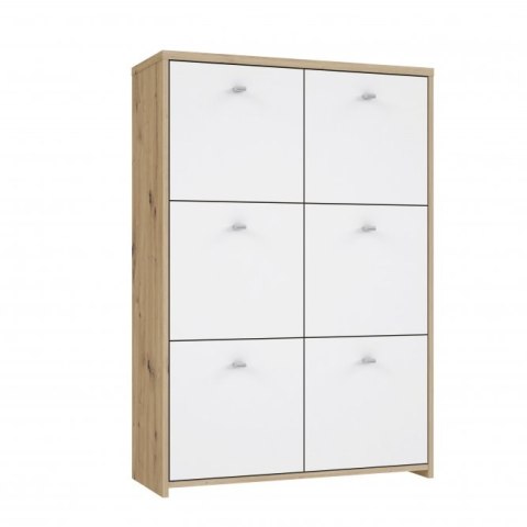 Forte BEST CHEST SQNK321-C804 Komoda, szafka półki Dąb Artisan / Biały Forte BEST CHEST SQNK321-C804 Komoda, szafka półki Dąb Artisan / Biały