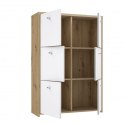 Forte BEST CHEST SQNK321-C804 Komoda, szafka półki Dąb Artisan / Biały Forte BEST CHEST SQNK321-C804 Komoda, szafka półki Dąb Artisan / Biały