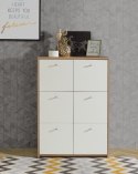 Forte BEST CHEST SQNK321-C804 Komoda, szafka półki Dąb Artisan / Biały Forte BEST CHEST SQNK321-C804 Komoda, szafka półki Dąb Artisan / Biały