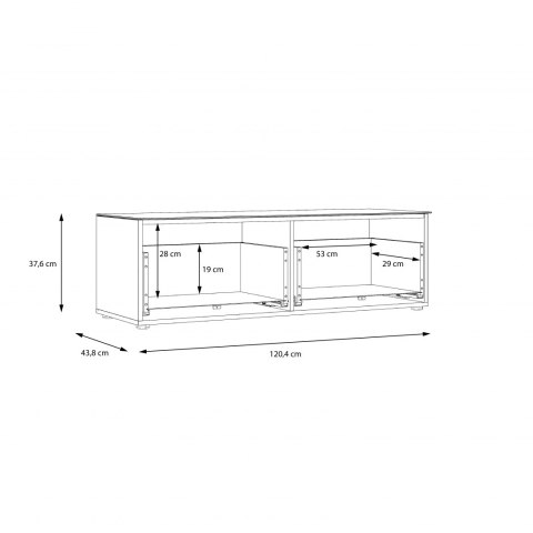 Forte TACJUS TXCT111-C605 Szafka RTV Forte TACJUS TXCT111-C605 Szafka RTV