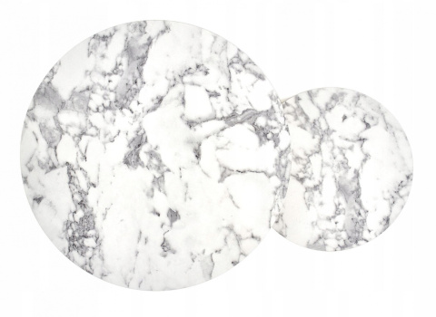 Halmar ława PAOLA zestaw 2 okrągłe MDF okleinowany marmur / złoty stal malowana proszkowo fi60 i fi38 Halmar ława PAOLA zestaw 2 okrągłe MDF okleinowany marmur / złoty stal malowana proszkowo fi60 i fi38