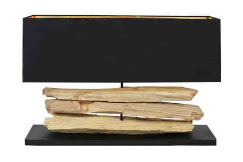 Kare Design KARE lampa stołowa NATURE 80 x 52 cm czarno-drewniana Kare Design KARE lampa stołowa NATURE 80 x 52 cm czarno-drewniana