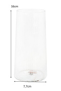 Kare Design KARE szklanka ISABEL 535ml transparentna szklana do soków drinków Kare Design KARE szklanka ISABEL 535ml transparentna szklana do soków drinków