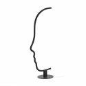 King Home Lampa podłogowa LED FACE FLOOR czarna stal aluminium przypomina profil kobiecej twarzy będzie równocześnie dekoracją King Home Lampa podłogowa LED FACE FLOOR czarna stal aluminium przypomina profil kobiecej twarzy będzie równocześnie dekoracją