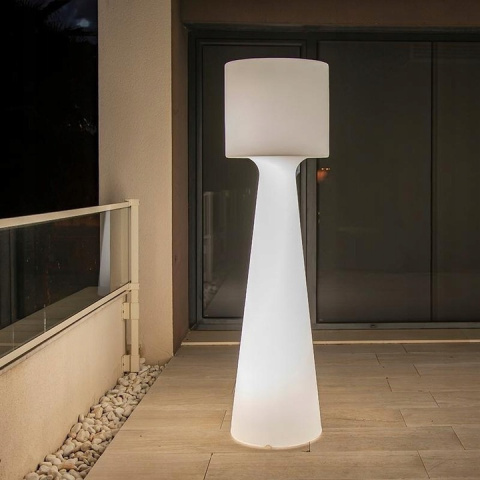 New Garden NEW GARDEN lampa ogrodowa GRACE 140 B biała polietylen - LED RGB, wbudowana bateria z pilotem New Garden NEW GARDEN lampa ogrodowa GRACE 140 B biała polietylen - LED RGB, wbudowana bateria z pilotem