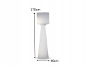 LAMPA OGRODOWA STOJĄCA GRACE 170 C biała polietylen - LED G13 New Garden NEW GARDEN LAMPA OGRODOWA STOJĄCA GRACE 170 C biała polietylen - LED G13 New Garden NEW GARDEN