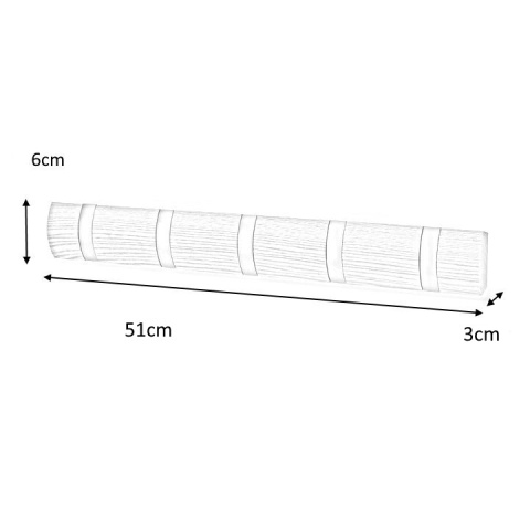 UMBRA wieszak na ubrania FLIP 5 - drewno naturalny haczyki metal niklowany UMBRA wieszak na ubrania FLIP 5 - drewno naturalny haczyki metal niklowany