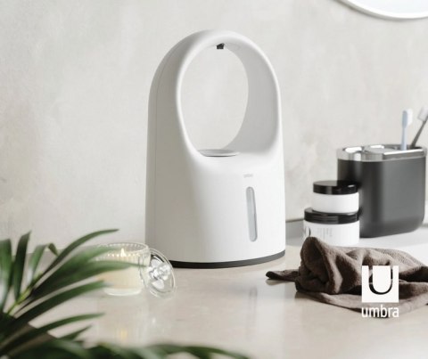 Umbra UMBRA automatyczny dozownik mydła RAIN 414ml biały tworzywo na baterie wskażnik LED Umbra UMBRA automatyczny dozownik mydła RAIN 414ml biały tworzywo na baterie wskażnik LED
