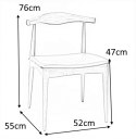 D2.DESIGN Krzesło Codo drewno jesionowe j. brąz siedzisko skóra sztuczna do jadalni salonu restauracji D2.DESIGN Krzesło Codo drewno jesionowe j. brąz siedzisko skóra sztuczna do jadalni salonu restauracji