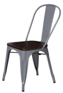 D2.DESIGN Krzesło Paris Wood metalowe szare siedzisko drewniane sosna orzech do restauracji jadalni recepcji kuchni D2.DESIGN Krzesło Paris Wood metalowe szare siedzisko drewniane sosna orzech do restauracji jadalni recepcji kuchni