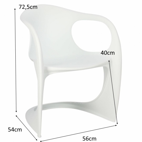D2.DESIGN Krzesło Spak PP białe insp. Casalino tworzywo PP do jadalni restauracji kuchni recepcji D2.DESIGN Krzesło Spak PP białe insp. Casalino tworzywo PP do jadalni restauracji kuchni recepcji