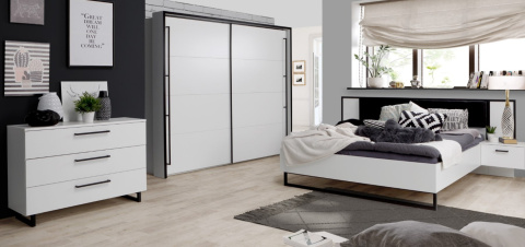 Forte ARYSTYDA ATDL1182-M239 Stelaż łóżka + szafki nocne Forte ARYSTYDA ATDL1182-M239 Stelaż łóżka + szafki nocne