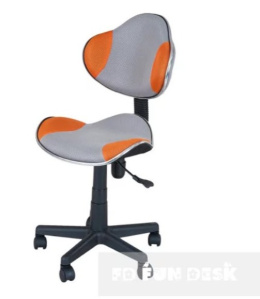 Fun Desk LST3 Orange/Grey - Fotel obrotowy dziecięcy do biurka