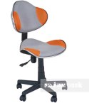 Fun Desk LST3 Orange/Grey - Fotel obrotowy dziecięcy do biurka