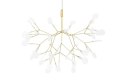 Moosee MOOSEE lampa wisząca sufitowa FLORA 50 LED złota stal szczotkowana inspirowana roślinnością Moosee MOOSEE lampa wisząca sufitowa FLORA 50 LED złota stal szczotkowana inspirowana roślinnością
