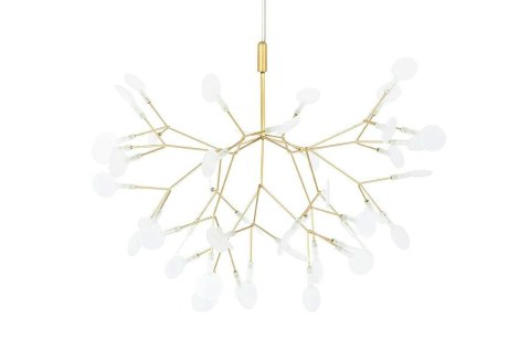 Moosee MOOSEE lampa wisząca sufitowa FLORA 50 LED złota stal szczotkowana inspirowana roślinnością Moosee MOOSEE lampa wisząca sufitowa FLORA 50 LED złota stal szczotkowana inspirowana roślinnością
