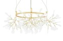 MOOSEE lampa wisząca LED FLORA 80 złota stal szczotkowana inspirowana roślinnością gałązki zakończone ledowym źródłem światła MOOSEE lampa wisząca LED FLORA 80 złota stal szczotkowana inspirowana roślinnością gałązki zakończone ledowym źródłem światła