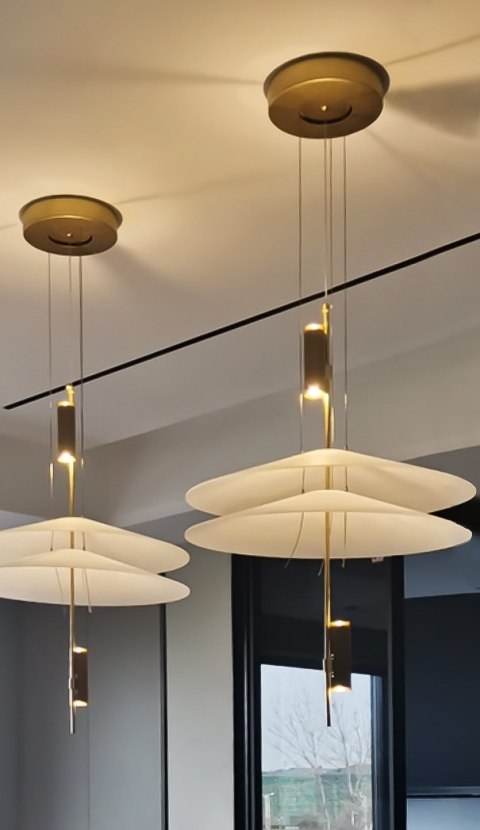 LAMPA wisząca LED PARROT 68 ZŁOTA metal dekoracyjna oprawa, w której klosze służą do rozpraszania padającego światła MOOSEE LAMPA wisząca LED PARROT 68 ZŁOTA metal dekoracyjna oprawa, w której klosze służą do rozpraszania padającego światła MOOSEE
