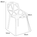 Simplet Krzesło Gap PP czarne metal lakierowany tworzywo PP Simplet można sztaplowć do wnętrz i na zewnątrz Simplet Krzesło Gap PP czarne metal lakierowany tworzywo PP Simplet można sztaplowć do wnętrz i na zewnątrz