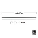 Umbra UMBRA karnisz rozszerzany BLOK 183 - 366 srebrny Umbra UMBRA karnisz rozszerzany BLOK 183 - 366 srebrny