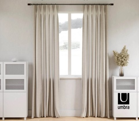 Umbra UMBRA karnisz rozszerzany BLOK 183 - 366 srebrny Umbra UMBRA karnisz rozszerzany BLOK 183 - 366 srebrny