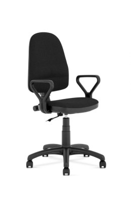 Halmar BRAVO fotel obrotowy biurowy, czarny, OBAN EF019, materiał: tkanina