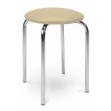 HALMAR TABORET STOŁEK CHICO stal chromowana siedzisko tworzywo PVC kolor kremowy V18 HALMAR TABORET STOŁEK CHICO stal chromowana siedzisko tworzywo PVC kolor kremowy V18