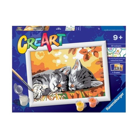 CreArt CreArt Malowanie Po Numerach Dla Dzieci - Jesienne kotki