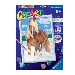 CreArt CreArt Malowanie Po Numerach Dla Dzieci - Koń w Śniegu