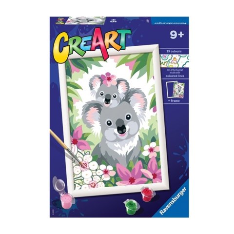 CreArt CreArt Malowanie Po Numerach Dla Dzieci - Słodkie koale CreArt CreArt Malowanie Po Numerach Dla Dzieci - Słodkie koale