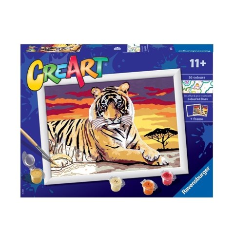 CreArt CreArt Malowanie Po Numerach Dla Dzieci - Tygrys CreArt CreArt Malowanie Po Numerach Dla Dzieci - Tygrys