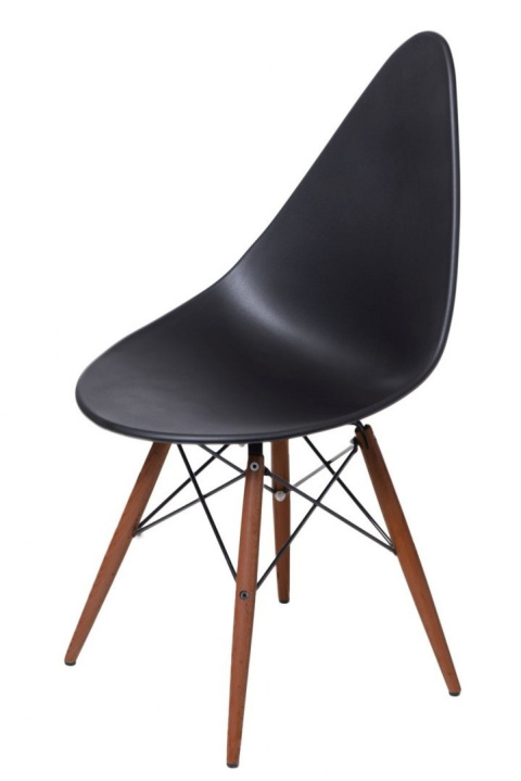 Intesi Krzesło Rush DSW czarne/dark tworzywo PP podstawa drewno + metal do kuchni jadalni restauracji czy recepcji Intesi Krzesło Rush DSW czarne/dark tworzywo PP podstawa drewno + metal do kuchni jadalni restauracji czy recepcji