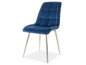 SIGNAL KRZESŁO CHIC VELVET CHROM STELAŻ / GRANATOWY BLUVEL 86 SIGNAL KRZESŁO CHIC VELVET CHROM STELAŻ / GRANATOWY BLUVEL 86