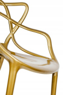 KRZESŁO LUXO ZŁOTE - tworzywo ABS King Home eleganckie wytrzymałe i wygodne KRZESŁO LUXO ZŁOTE - tworzywo ABS King Home eleganckie wytrzymałe i wygodne