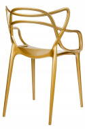 KRZESŁO LUXO ZŁOTE - tworzywo ABS King Home eleganckie wytrzymałe i wygodne KRZESŁO LUXO ZŁOTE - tworzywo ABS King Home eleganckie wytrzymałe i wygodne
