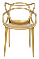 KRZESŁO LUXO ZŁOTE - tworzywo ABS King Home eleganckie wytrzymałe i wygodne KRZESŁO LUXO ZŁOTE - tworzywo ABS King Home eleganckie wytrzymałe i wygodne