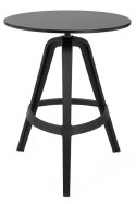 King Home Stół MIRA 60 okrągły fi60 cm czarny tworzywo PP stabilny i lekki do domu i do lokalu King Home Stół MIRA 60 okrągły fi60 cm czarny tworzywo PP stabilny i lekki do domu i do lokalu