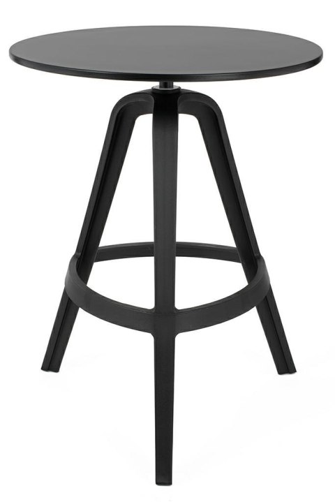 King Home Stół MIRA 60 okrągły fi60 cm czarny tworzywo PP stabilny i lekki do domu i do lokalu King Home Stół MIRA 60 okrągły fi60 cm czarny tworzywo PP stabilny i lekki do domu i do lokalu