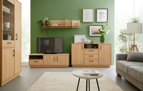 Meblar Półka z przegródkami SANTIAGO System SN10 - Dąb Biszkoptowy Meble młodzieżowe 120 x 25 Meblar Półka z przegródkami SANTIAGO System SN10 - Dąb Biszkoptowy Meble młodzieżowe 120 x 25