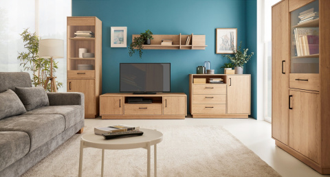 Meblar Półka wisząca SANTIAGO System SN11 - Dąb Biszkoptowy 150x25 Meble młodzieżowe do pokoju salonu Meblar Półka wisząca SANTIAGO System SN11 - Dąb Biszkoptowy 150x25 Meble młodzieżowe do pokoju salonu