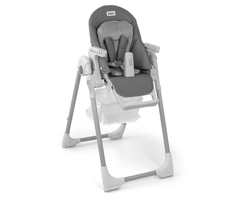 Milly Mally Krzesełko do karmienia Bueno Grey Szare składane 6m+ pasy bezpieczeństwa tacka do karmienia regulowane siedzisko Milly Mally Krzesełko do karmienia Bueno Grey Szare składane 6m+ pasy bezpieczeństwa tacka do karmienia regulowane siedzisko