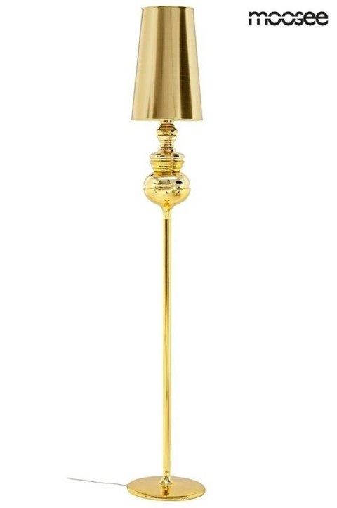 Moosee MOOSEE lampa podłogowa stojąca QUEEN złota aluminium w lustrzanym połysku gładki abażur tworzywo Moosee MOOSEE lampa podłogowa stojąca QUEEN złota aluminium w lustrzanym połysku gładki abażur tworzywo