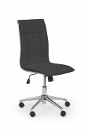 Halmar PORTOS fotel obrotowy pracowniczy czarny, mechanizm TILT, materiał ekoskóra Halmar PORTOS fotel obrotowy pracowniczy czarny, mechanizm TILT, materiał ekoskóra